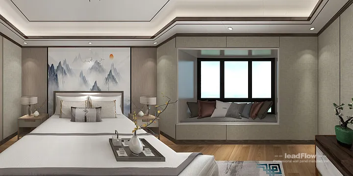 WPC Cladding Transformation: Hangzhou Apartment with Secondary Bedroom Walls in Hangzhou, China - photo 1