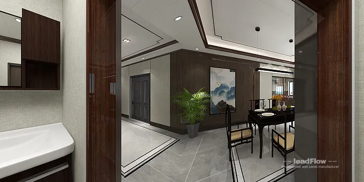 WPC Cladding Transformation: Hangzhou Apartment with Secondary Bedroom Walls in Hangzhou, China - photo 2