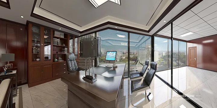 WPC Wall Cladding Design for Nanchang Commercial Space &mdash; Office 1 Focus in Donghu District, Nanchang, China