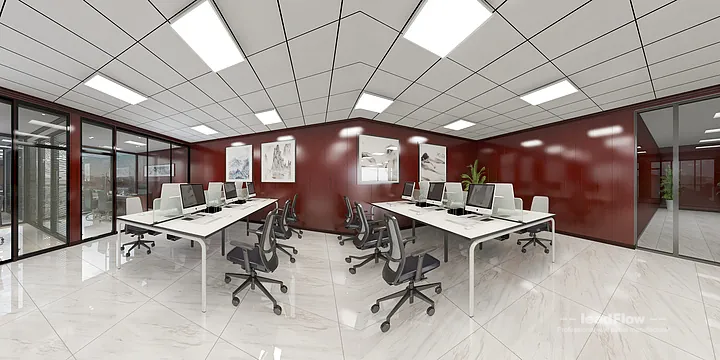 WPC Wall Cladding Design for Nanchang Commercial Space &mdash; Office 1 Focus in Donghu District, Nanchang, China - photo 3