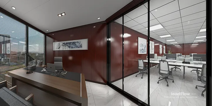 WPC Wall Cladding Design for Nanchang Commercial Space &mdash; Office 1 Focus in Donghu District, Nanchang, China - photo 6
