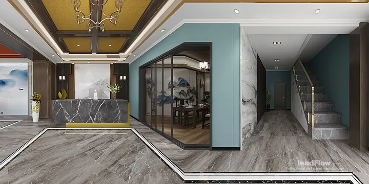 WPC Wall Cladding Interior Project Design in Hangzhou | Elegant Interior in Hangzhou, China