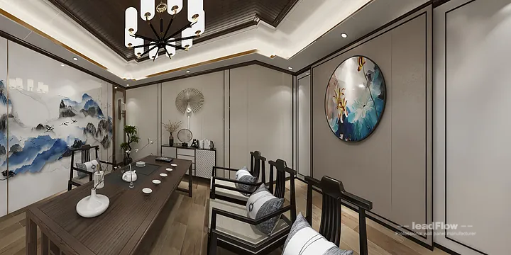 WPC Wall Cladding Interior Project Design in Hangzhou | Elegant Interior in Hangzhou, China - photo 3