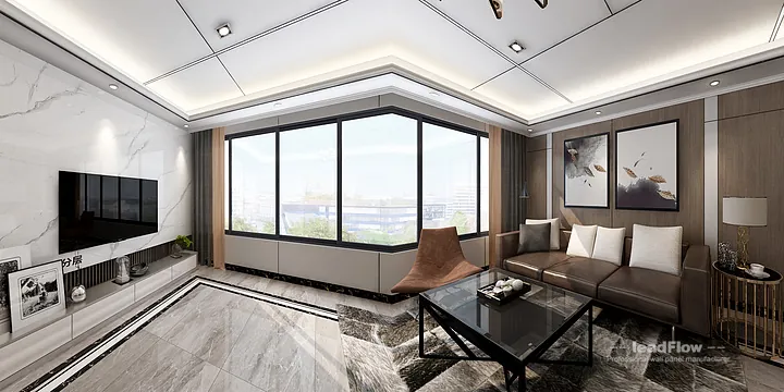 Stylish Apartment Interior in Hangzhou using WPC Interior Panel in Hangzhou, China