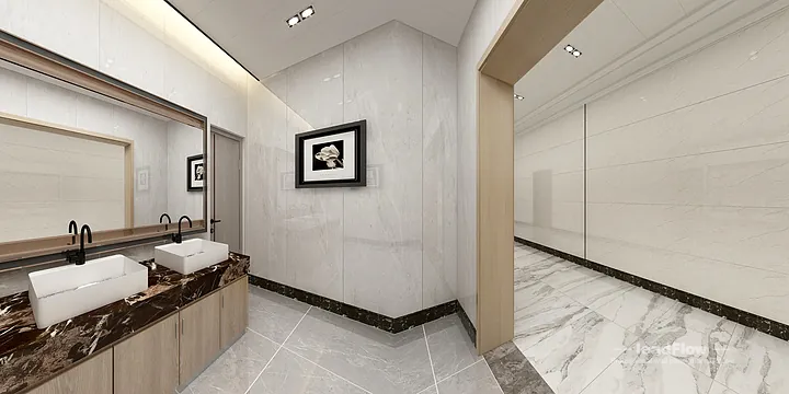 Premium WPC Wall Cladding in Hangzhou Office &mdash; wash area in Hangzhou, China - photo 13