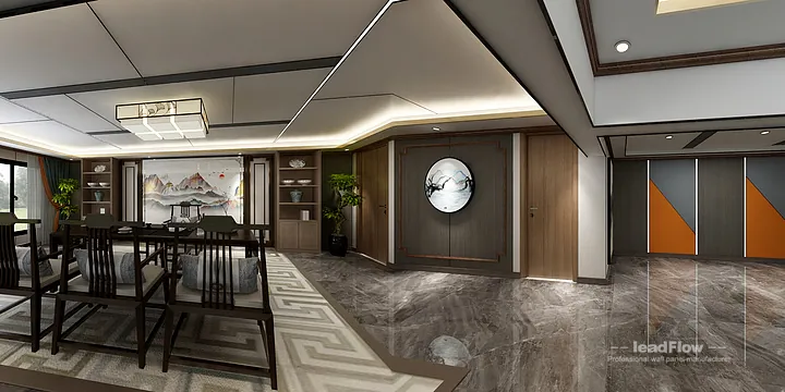Hangzhou Commercial Space with WPC Cladding &mdash; foyer Feature in Hangzhou, China