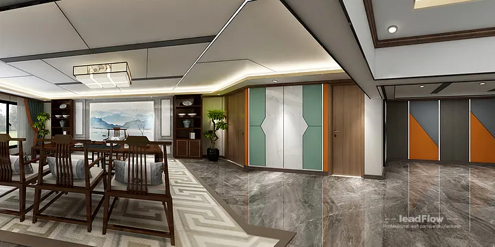 Hangzhou Commercial Space with WPC Cladding &mdash; foyer Feature in Hangzhou, China - photo 2