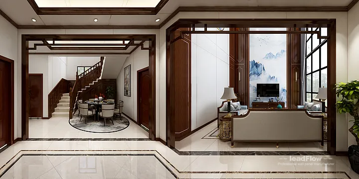 Elegant Apartment Interior in Hangzhou using WPC Cladding in Hangzhou, China - photo 12
