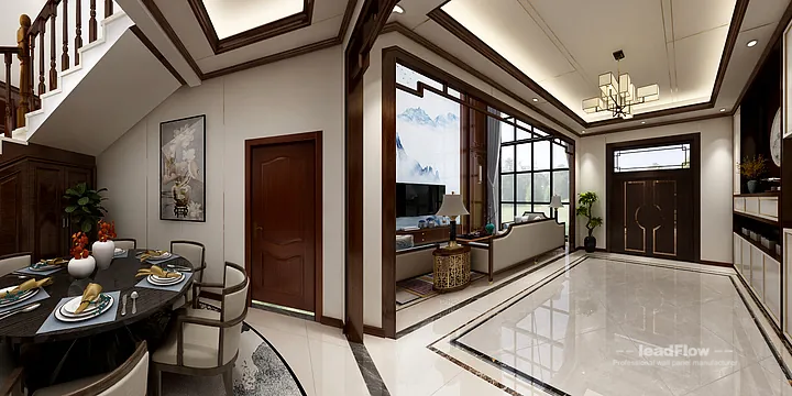 Elegant Apartment Interior in Hangzhou using WPC Cladding in Hangzhou, China - photo 13