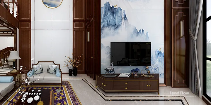 Elegant Apartment Interior in Hangzhou using WPC Cladding in Hangzhou, China - photo 9