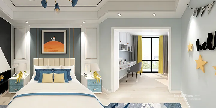 Hangzhou Apartment Interior with WPC Wall Panel &mdash; Balcony Accent in Hangzhou, China - photo 11