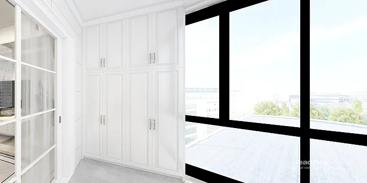 Hangzhou Apartment Interior with WPC Wall Panel &mdash; Balcony Accent in Hangzhou, China - photo 15
