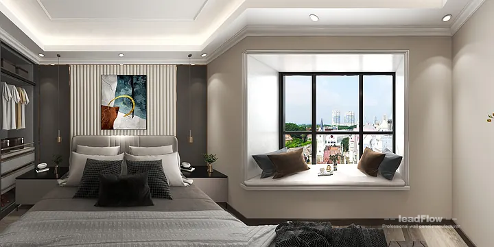 Hangzhou Apartment Interior with WPC Wall Panel &mdash; Balcony Accent in Hangzhou, China - photo 2