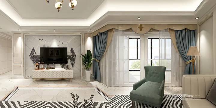Hangzhou Apartment Interior with WPC Wall Panel &mdash; Balcony Accent in Hangzhou, China - photo 7