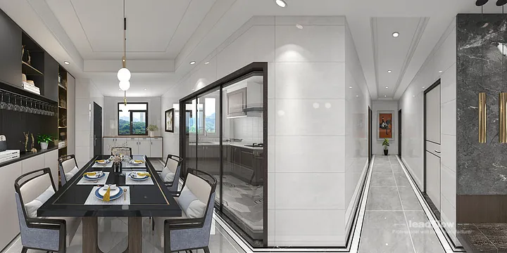 Hangzhou Apartment Interior with WPC Wall Panel &mdash; Balcony Accent in Hangzhou, China - photo 9
