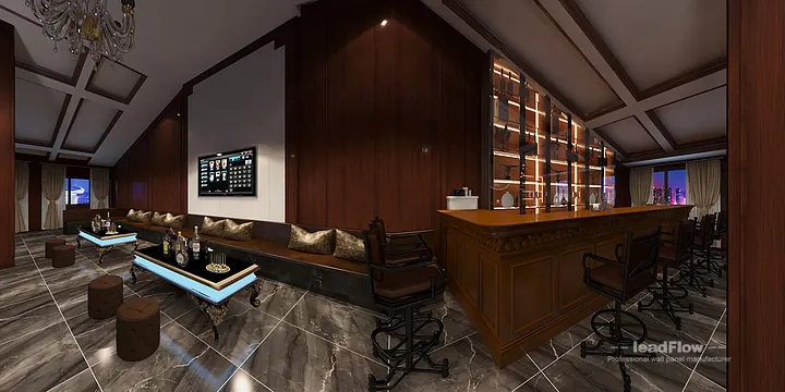 Premium Clubhouse Interior in Hangzhou using WPC Interior Panel in Hangzhou, China - photo 2