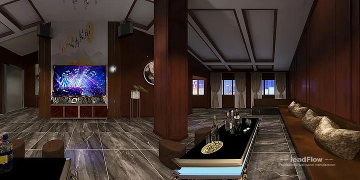 Premium Clubhouse Interior in Hangzhou using WPC Interior Panel in Hangzhou, China - photo 4