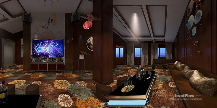 Premium Clubhouse Interior in Hangzhou using WPC Interior Panel in Hangzhou, China - photo 6