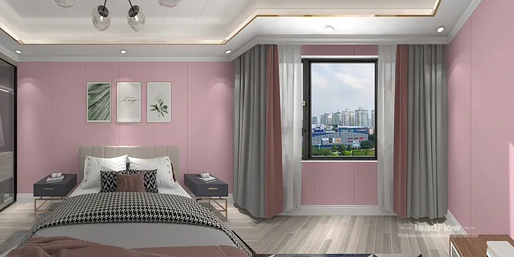 Hangzhou Interior Project Interior with WPC Cladding &mdash; bedroom1 Accent in Hangzhou, China - photo 3