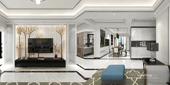 Stylish Apartment in Nanchang Featuring WPC Interior Panel in Donghu District, Nanchang, China