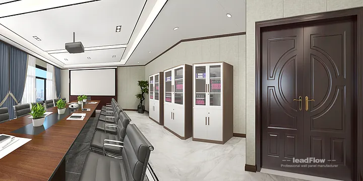 WPC Cladding Design for Hangzhou Interior Project &mdash; reception hall Focus in Hangzhou, China - photo 1