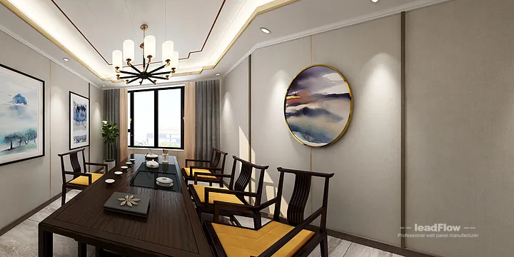 Warm Commercial Space Interior in Nanchang using WPC Wall Cladding in Donghu District, Nanchang, China - photo 19