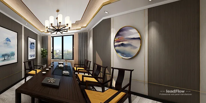 Warm Commercial Space Interior in Nanchang using WPC Wall Cladding in Donghu District, Nanchang, China - photo 2