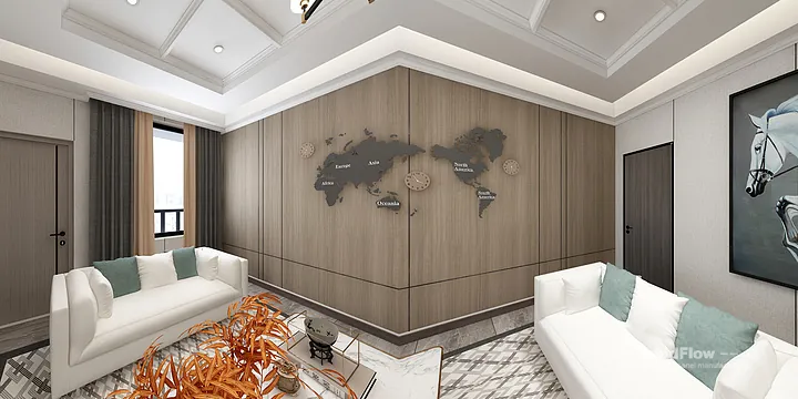Warm Commercial Space Interior in Nanchang using WPC Wall Cladding in Donghu District, Nanchang, China - photo 44