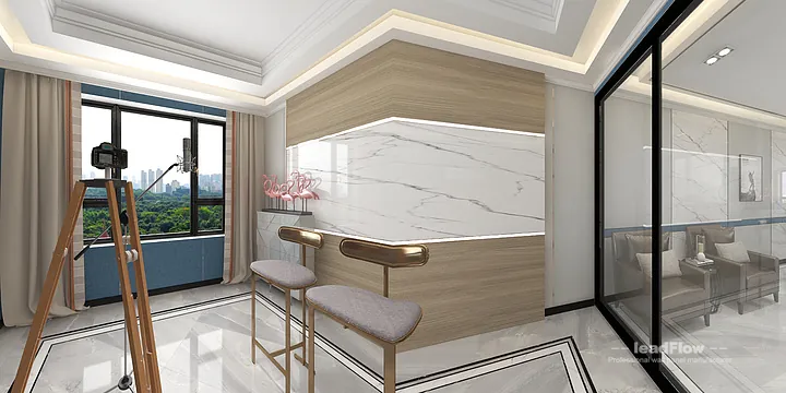 Warm Commercial Space Interior in Nanchang using WPC Wall Cladding in Donghu District, Nanchang, China - photo 46