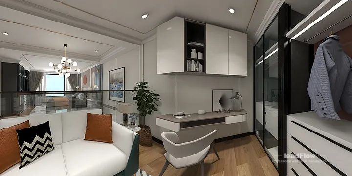WPC Wall Cladding Transformation: Hangzhou Apartment with bedroom Walls in Hangzhou, China - photo 3