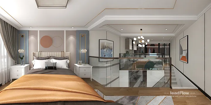 WPC Wall Cladding Transformation: Hangzhou Apartment with bedroom Walls in Hangzhou, China - photo 5