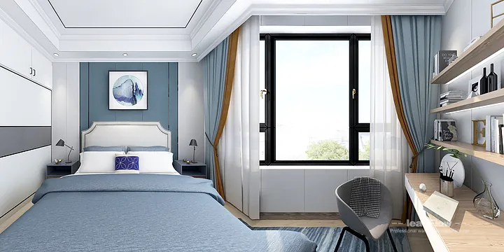 Hangzhou Apartment Renovation with WPC Interior Panel | Master Bedroom Idea in Hangzhou, China - photo 1