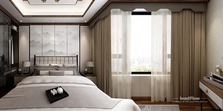 Hangzhou Apartment Renovation with WPC Interior Panel | Master Bedroom Idea in Hangzhou, China - photo 22