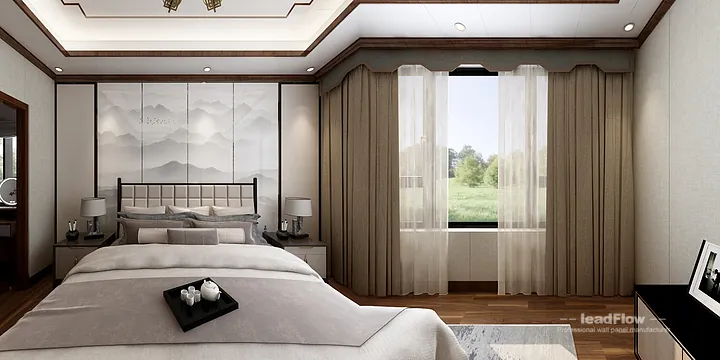 Hangzhou Apartment Renovation with WPC Interior Panel | Master Bedroom Idea in Hangzhou, China - photo 23