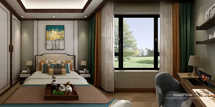 Hangzhou Apartment Renovation with WPC Interior Panel | Master Bedroom Idea in Hangzhou, China - photo 35