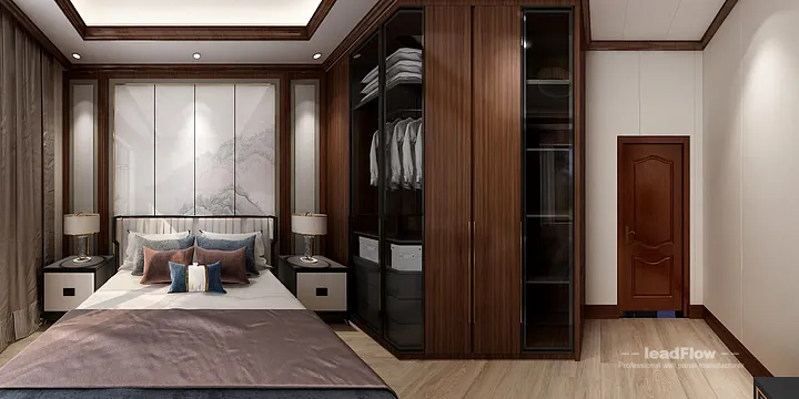 Hangzhou Apartment Renovation with WPC Interior Panel | Master Bedroom Idea in Hangzhou, China - photo 36