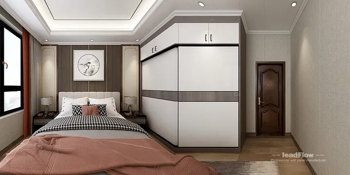 Hangzhou Apartment Renovation with WPC Interior Panel | Master Bedroom Idea in Hangzhou, China - photo 37