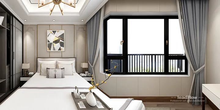 Hangzhou Apartment Renovation with WPC Interior Panel | Master Bedroom Idea in Hangzhou, China - photo 4