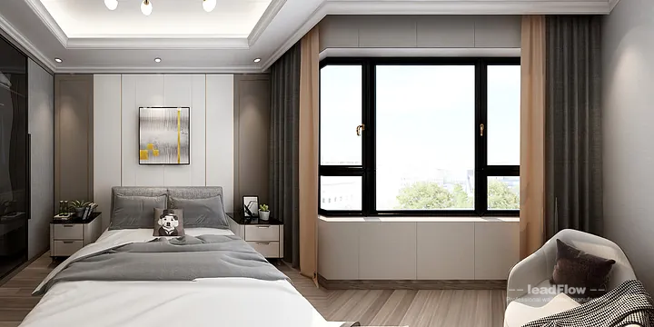 Hangzhou Apartment Renovation with WPC Interior Panel | Master Bedroom Idea in Hangzhou, China - photo 6