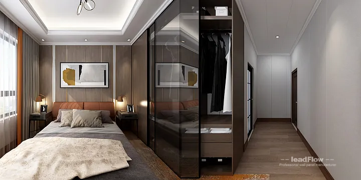 Hangzhou Apartment Renovation with WPC Interior Panel | Master Bedroom Idea in Hangzhou, China - photo 7