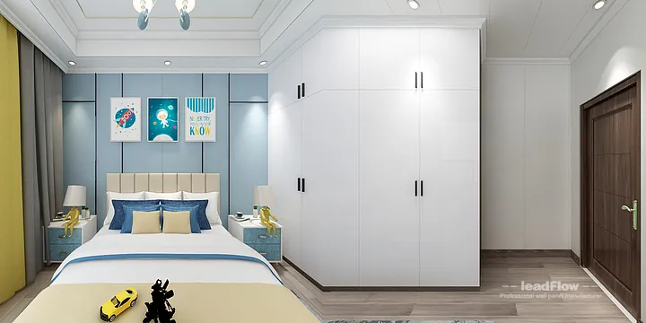 Hangzhou Apartment Renovation with WPC Interior Panel | Master Bedroom Idea in Hangzhou, China - photo 8