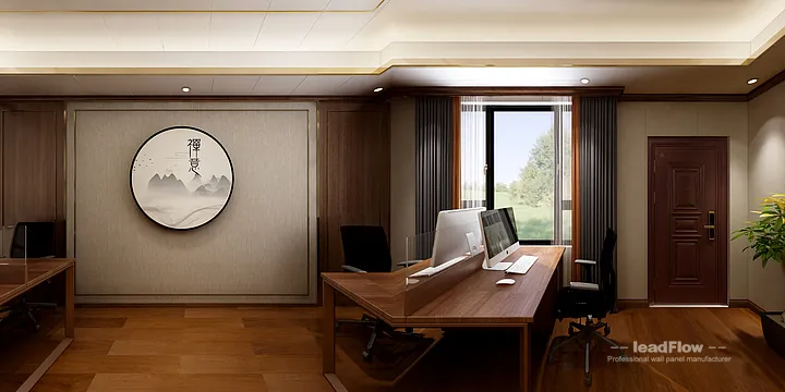 WPC Wall Panel Design for Hangzhou Commercial Space &mdash; Office Focus in Hangzhou, China - photo 3