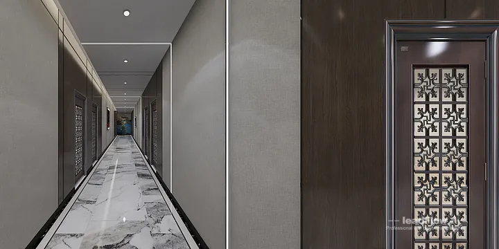 Hangzhou Clubhouse Wall Panel Design | WPC Wall Panel Premium Interior in Hangzhou, China - photo 2