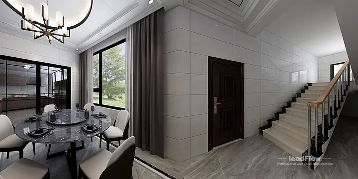 Hangzhou Apartment Renovation with WPC Wall Panel | Living Room Idea in Hangzhou, China - photo 6