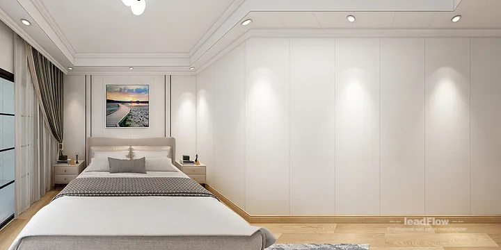 Hangzhou Apartment Renovation with WPC Wall Panel | Master Bedroom Idea in Hangzhou, China - photo 2