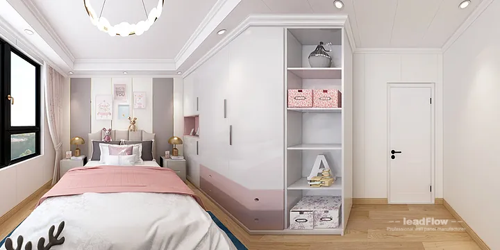 Hangzhou Apartment Renovation with WPC Wall Panel | Master Bedroom Idea in Hangzhou, China - photo 3