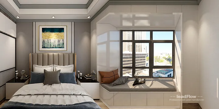 Hangzhou Apartment with WPC Cladding &mdash; Secondary Bedroom Feature in Hangzhou, China - photo 14