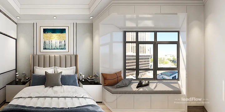 Hangzhou Apartment with WPC Cladding &mdash; Secondary Bedroom Feature in Hangzhou, China - photo 15