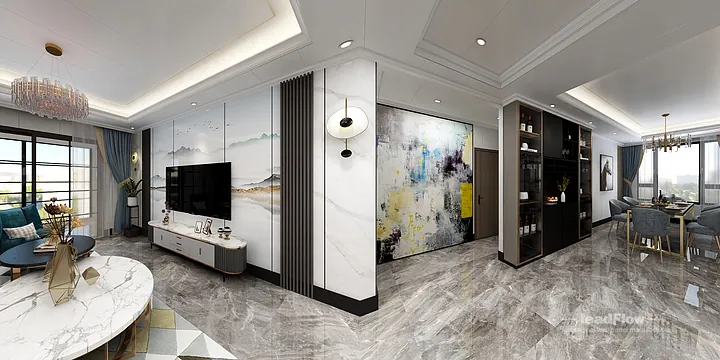 Hangzhou Apartment with WPC Cladding &mdash; Secondary Bedroom Feature in Hangzhou, China - photo 16