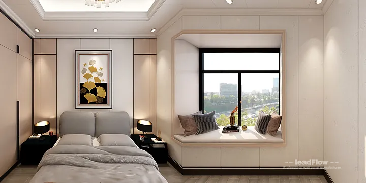 Hangzhou Apartment with WPC Cladding &mdash; Secondary Bedroom Feature in Hangzhou, China - photo 22